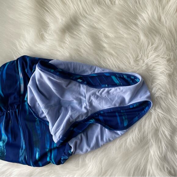 Champion C9 One Piece Swimsuit Blue & White NWOT Racerback - Picture 4 of 6